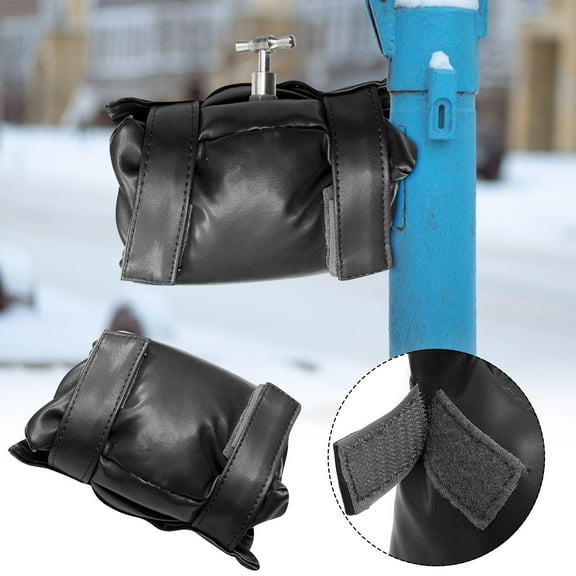 Outdoor Faucet Insulation Cover | Waterproof Antifreeze Hose Bib Protector | Thick Thermal Winter Pipe Sleeve | Fits Standard Wall Mounted Taps | 8.6x14.4in | 1 Pack