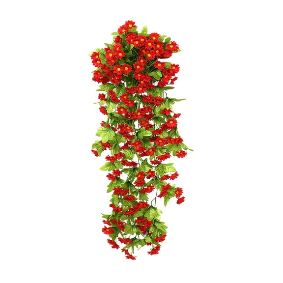 Outdoor Faux Plants, Artificial Flowers, Wall Decorative Chlorophytum, Quality Polyester, Realistic Hanging Flower Arrangement, Decoration for Indoor Home, Kitchen, Office