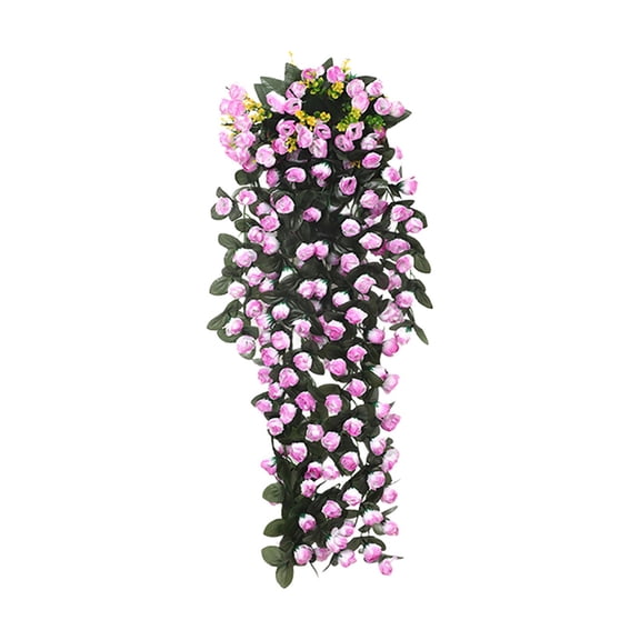 Outdoor Faux Plants, Artificial Flowers, Wall Decorative Chlorophytum, Quality Polyester, Realistic Hanging Flower Arrangement, Decoration for Indoor Home, Kitchen, Office