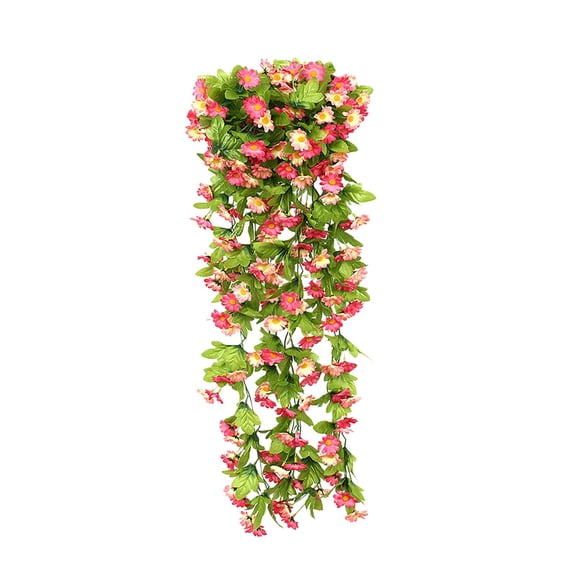 Outdoor Faux Plants, Artificial Flowers, Wall Decorative Chlorophytum, Quality Polyester, Realistic Hanging Flower Arrangement, Decoration for Indoor Home, Kitchen, Office
