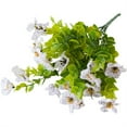 thumbnail image 1 of Artificial Flower Bunches Uv-Resistant Artificial Flower Bunches, Outdoor Fake Plants for Garden, Patio & Courtyard Decor, All Weather Faux Floral Arrangements White, 1 of 2
