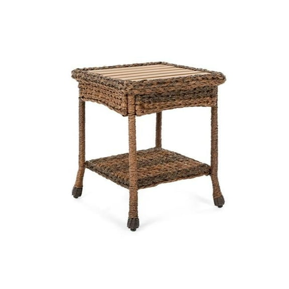 Outdoor Faux Sea Grass Garden Patio Furniture End Table