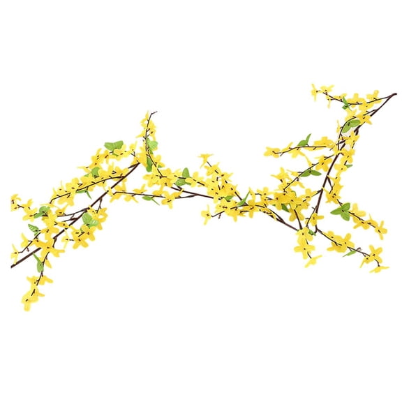 Outdoor Fence Decoration Artificial Flower Vines Forsythia Vine Loft Decoration