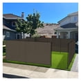 thumbnail image 1 of Outdoor Fence Fencing Kit 5'x12' with Poles and Rails Ground Spikes Privacy Fence for Dog Yard Pool Garden Safety Chicken Fence Temporary Painted Iron Pole Brown, INFEMF16E05, 1 of 8