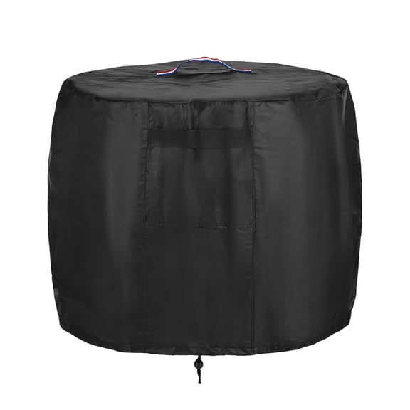 Outdoor Fire Pit Cover Waterproof Propane Gas Fire Pit Protective Cover with Drawstring Bottom