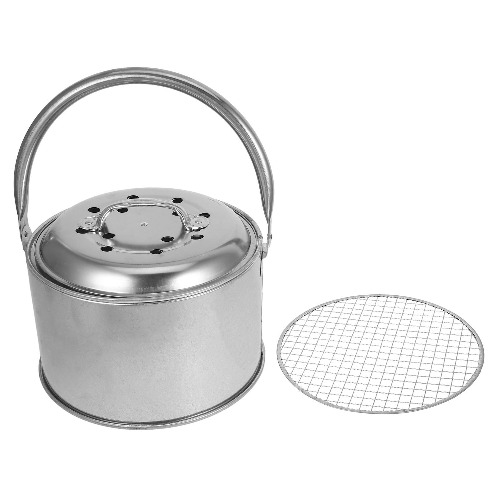 Outdoor Fire Pit Rack Barbecue Grill Panel Heaters Bucket Equipment ...