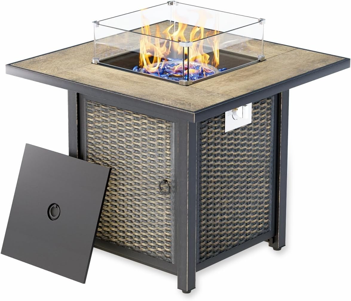 Outdoor Fire Pit Table Propane Gas Fire pits Outdoor Fireplaces 43