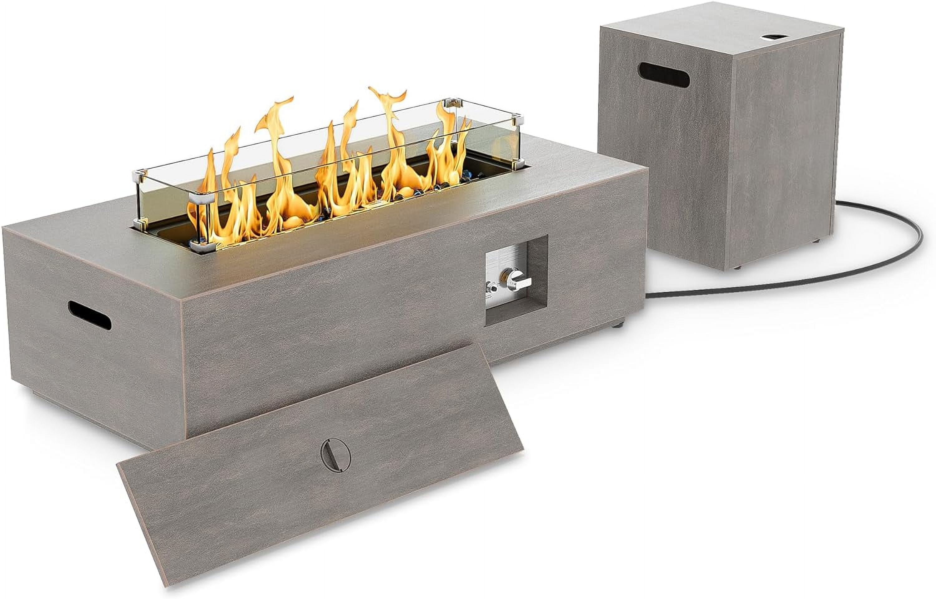 Outdoor Fire Pit Table Propane Gas Fire pits Outdoor Fireplaces 43