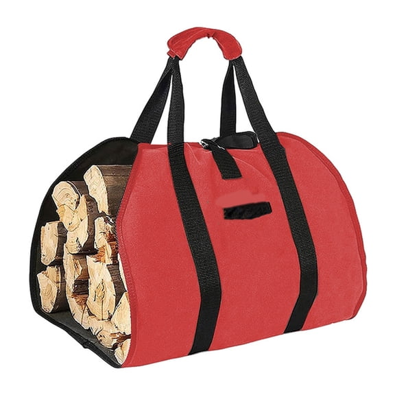 Outdoor Firewood Hauler Durability Water Resistant Oxfords Carryall Ergonomic Grip for Wilderness Trip