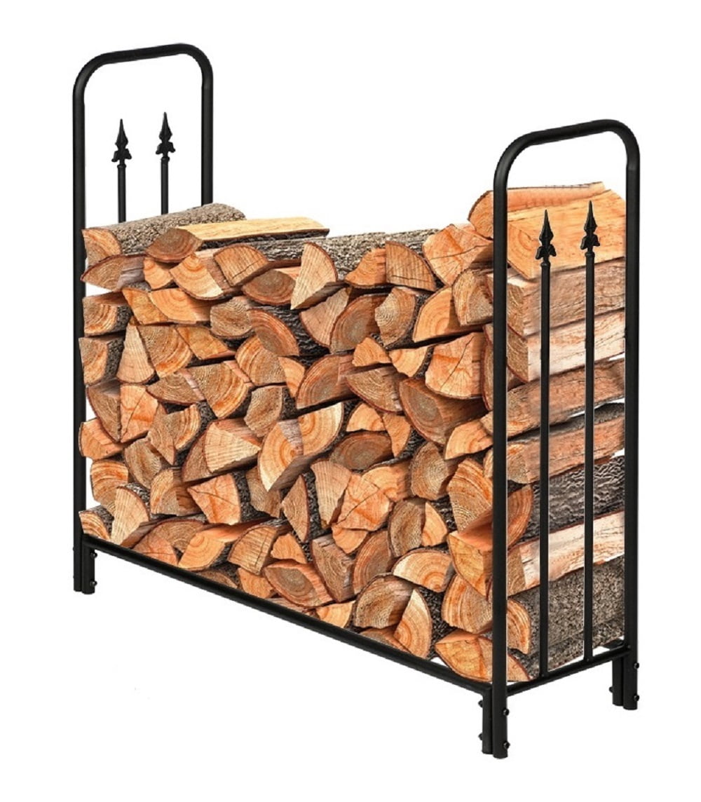 Outdoor Log Holder, 4 FT Log Rack for Firewood Outdoor, SEGMART