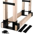 thumbnail image 1 of Outdoor Firewood Log Storage Rack Bracket Kit,Fireplace  Storage Holder-Adjustable to Any Length, 1 of 5