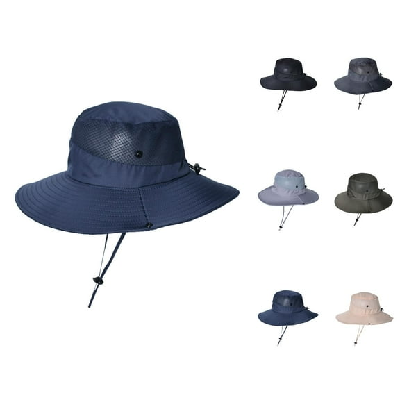Outdoor Fisherman Bucket Hat - Waterproof Safari Hat for Hiking Sun Protection Mens And Womens Sunscreen Fisherman Hat Outdoor Mountaineering Fishing Sunshade Hat Breathable Sun Hat