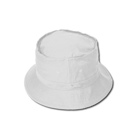 Outdoor Fishing Bucket Hat, S/M White