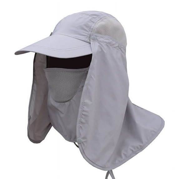 Outdoor Fishing Flap Caps,Men Women Quick Dry Sunshade UV 360 Degree Protection Removable/Detachable Face Ear Neck Cover For Outdoor Camping Hiking