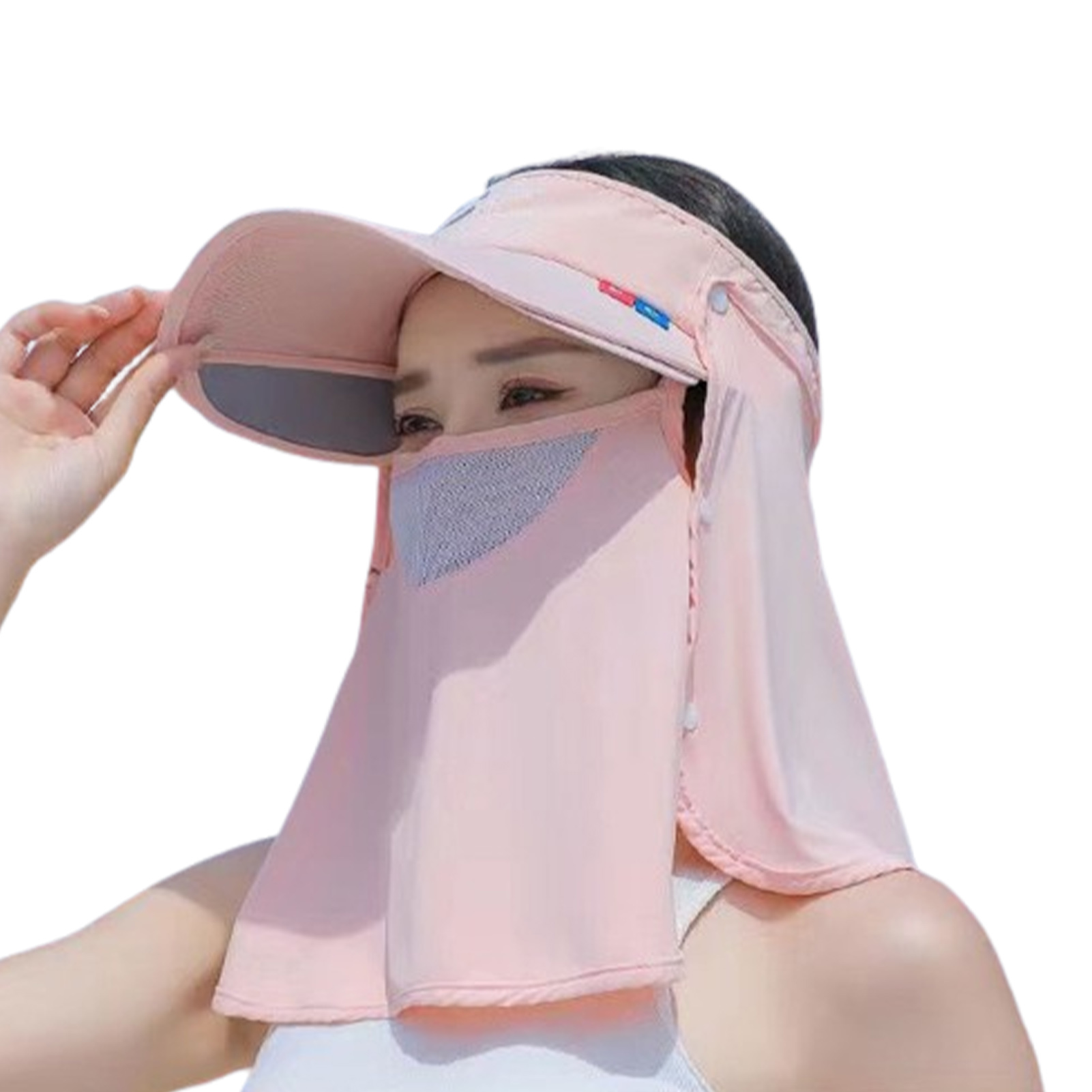 Outdoor Fishing Hat UV Sun Protection Hat with Face Cover & Neck Flap