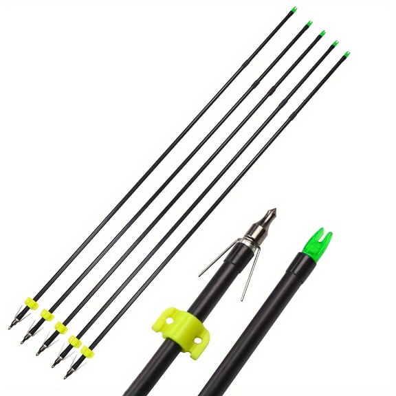 Outdoor Fishing and Hunting Fiberglass Spearfishing Arrows, 12-Pack