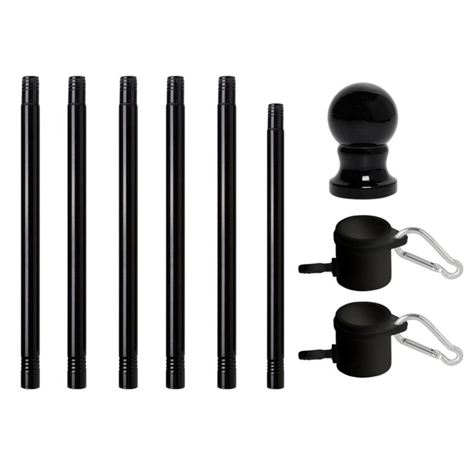 Outdoor Flagpole Kit, Wall Mounted Flagpole for American Flag, Anti