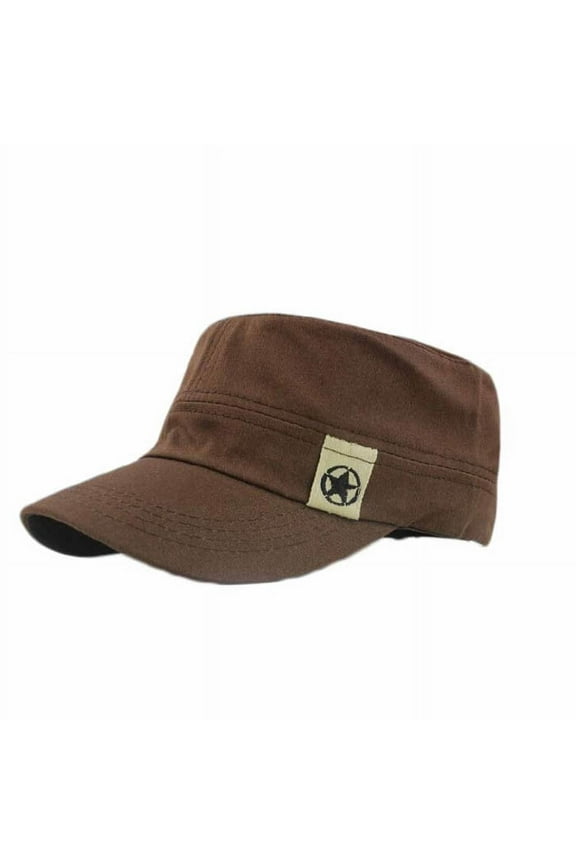 Outdoor Flat Cap Tactical Field Hat Durable Brimmed Headwear for Men and Women