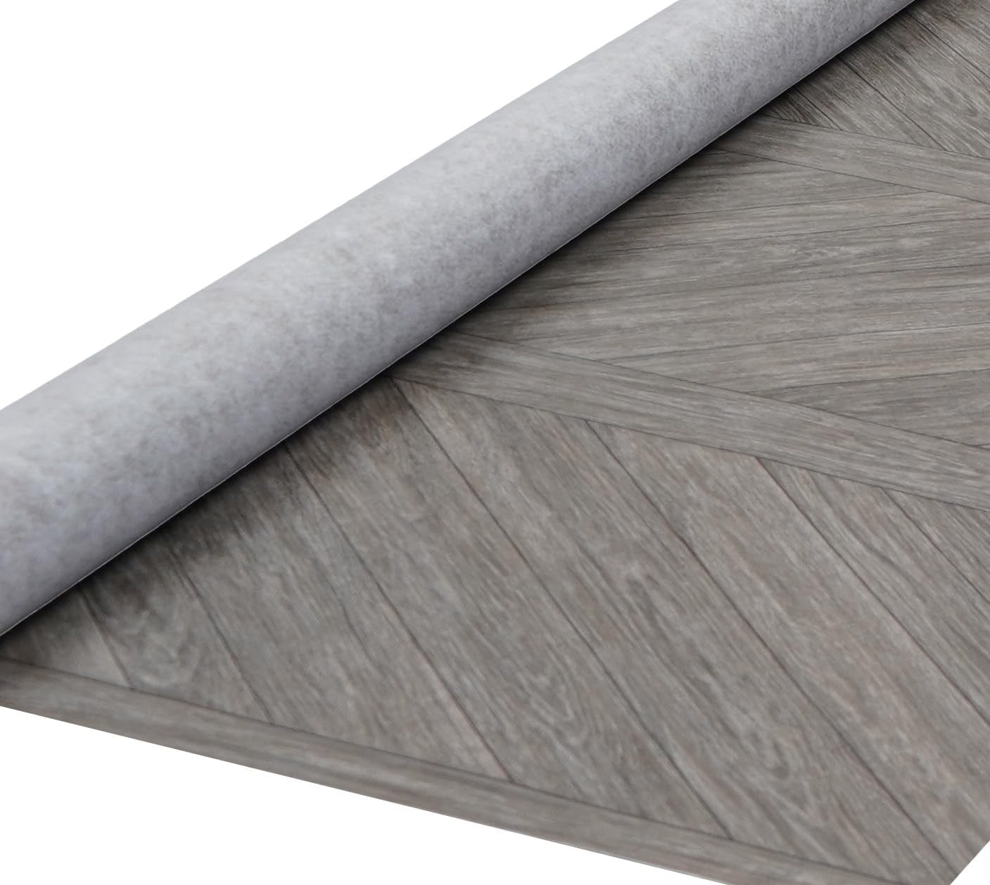 Outdoor Flooring Roll - Brown Wood - 6' x 12', 72 sq.ft - Waterproof & All-Weather Floor Covering - Ideal Carpet or Tile Replacement for Boat Decking, Balcony, Backyard Patio & Porch
