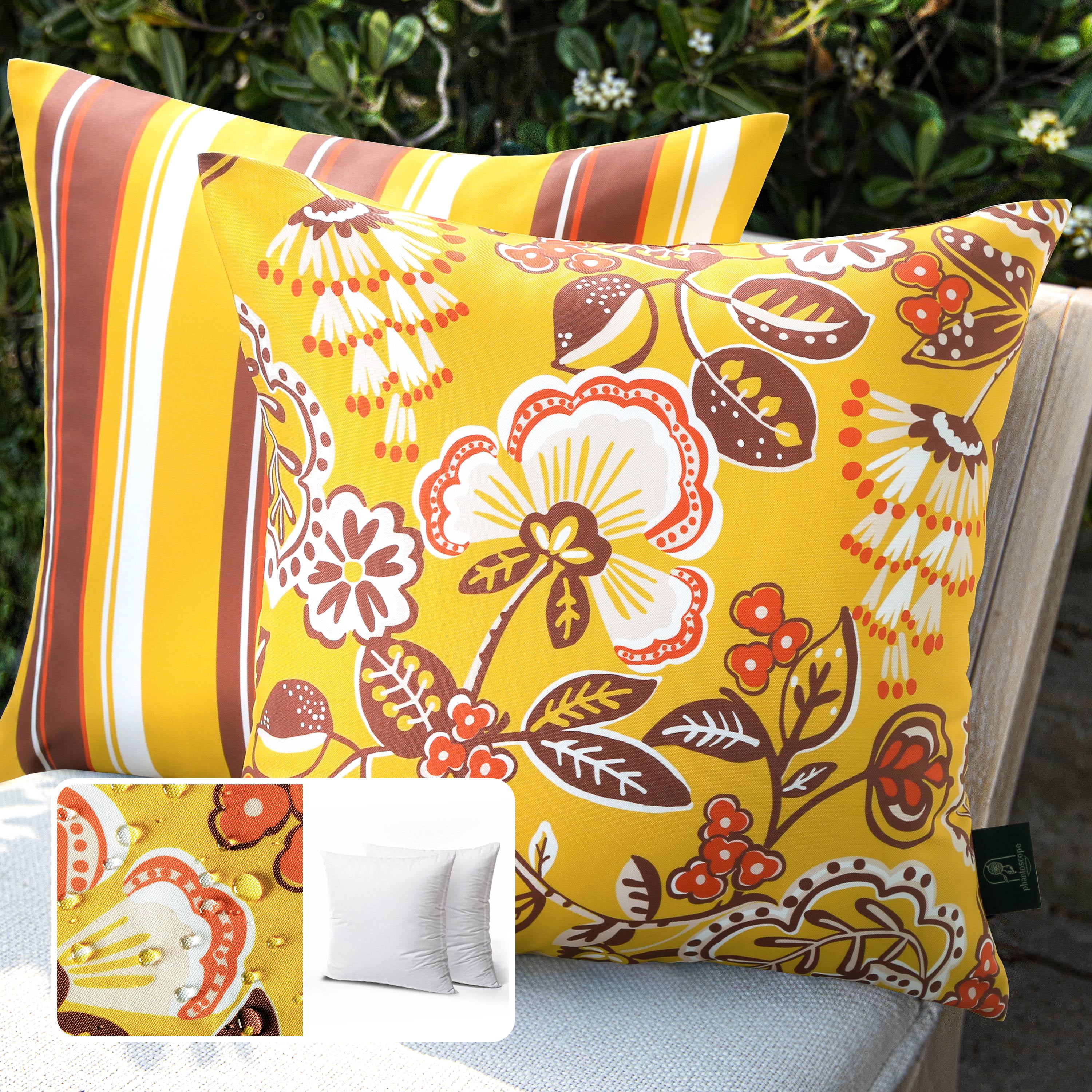 Outdoor Floral Printed Decorative Waterproof Throw Pillow For Patio outdoor-floral-printed-decorative-waterproof-throw-pillow-for-patio
