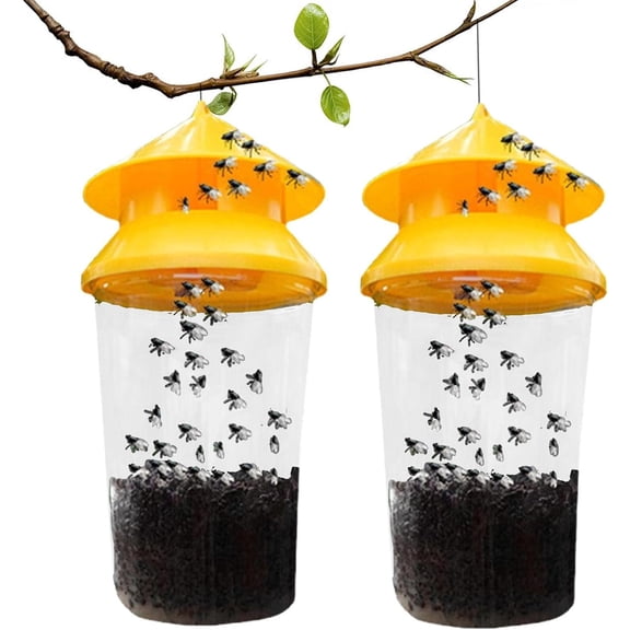 Outdoor Fly Trap | Reusable Fly Jar Effective Fly Control - Stable Fly Trap for Horses, Firm and Reliable for Barn, Camping