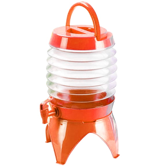 OUNONA Skyblue Collapsible Water Container with Tap for Storage Made of Durable Plastic 7.9 Gallons