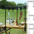 thumbnail image 1 of Outdoor Folding Camping Table Storage Rack with Lamp Holders, Aluminum Alloy Hanging Organizer for Grill, Picnic, and Outdoor Cooking, 1 of 6