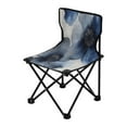 thumbnail image 1 of Outdoor Folding Chair 14.46x14.46x22.83 Inches, Camping Folding Chair Easy to Carry Ideal for Outdoor Picnics Camping Park Fishing Colorful Blue Flowers, 1 of 8