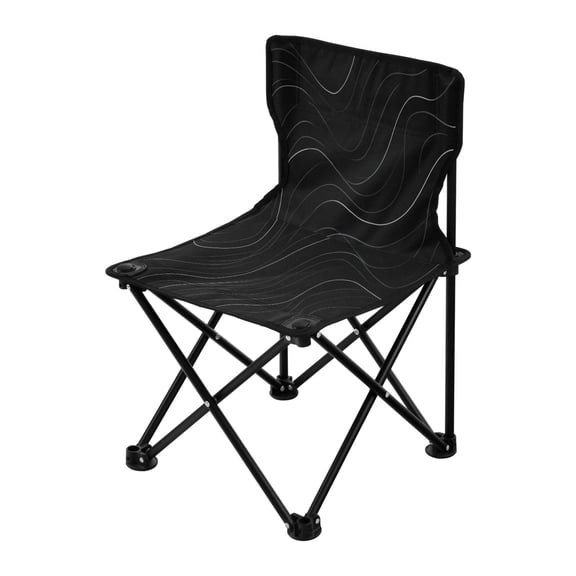 Outdoor Folding Chair 14.46x14.46x22.83 Inches, Camping Folding Chair Easy to Carry Ideal for Outdoor Picnics Camping Park Fishing Flat Geometric Vector
