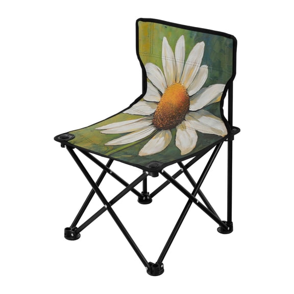 Outdoor Folding Chair 14.46x14.46x22.83 Inches, Camping Folding Chair Easy to Carry Ideal for Outdoor Picnics Camping Park Fishing Picturesque Spring Flower