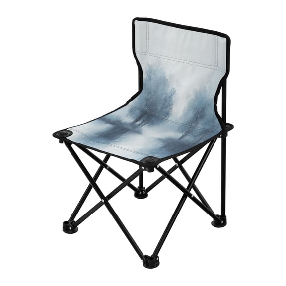 Outdoor Folding Chair 14.46x14.46x22.83 Inches, Camping Folding Chair Easy to Carry Ideal for Outdoor Picnics Camping Park Fishing Fog Forest