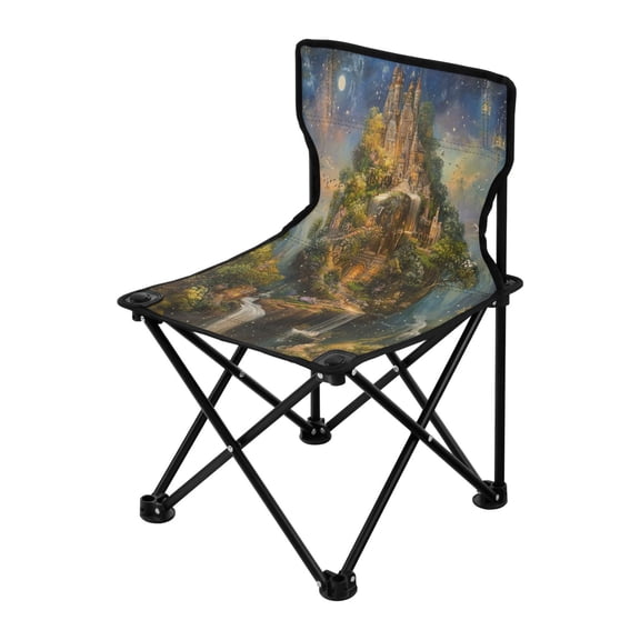 Outdoor Folding Chair 14.46x14.46x22.83 Inches, Camping Folding Chair Easy to Carry Ideal for Outdoor Picnics Camping Park Fishing Magic Castle