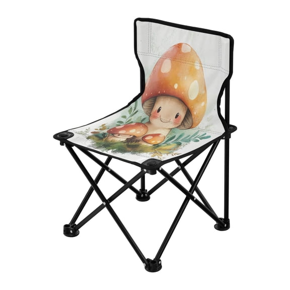 Outdoor Folding Chair 14.46x14.46x22.83 Inches, Camping Folding Chair Easy to Carry Ideal for Outdoor Picnics Camping Park Fishing Mushroom Man