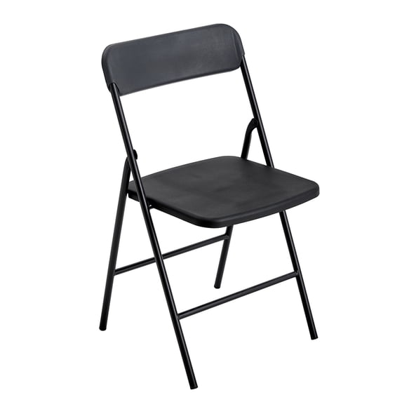 Outdoor Folding Chairs 4 Pack with PP Cushion , Comfy Portable Stackable Metal Foldable Chairs for Outside Party Home Events Office Wedding