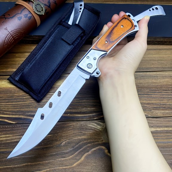 Outdoor Folding Knife, Survival, Tactical Knife, Men's Knives. Suitable for Camping, Hiking, Expeditions, Wood Cutting, Etc. Essential Travel Accessories. A Unique Gift for Friends And Relatives.
