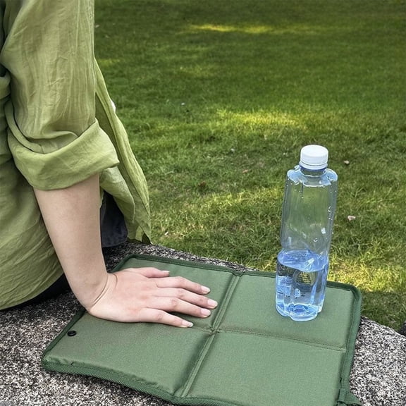 Outdoor Folding Portable Waterproof Foam Seat Cushion Pad for Camping Hiking Picnic Beach Sports Event Stadium Grass Mat with Carry Handle Lightweight Travel Accessories