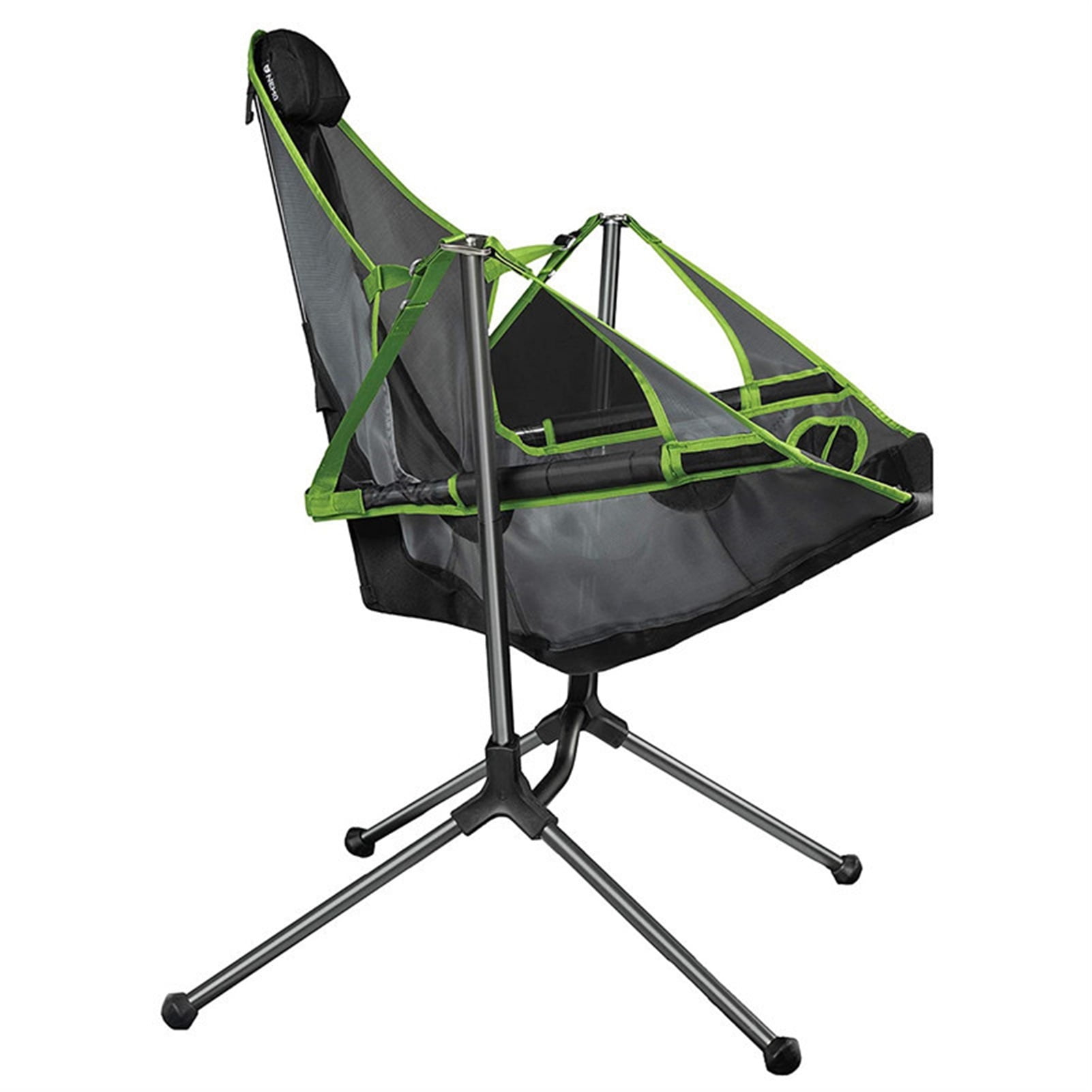 Outdoor Folding Rocking Chair Camping Chair Portable Automatic Tilt