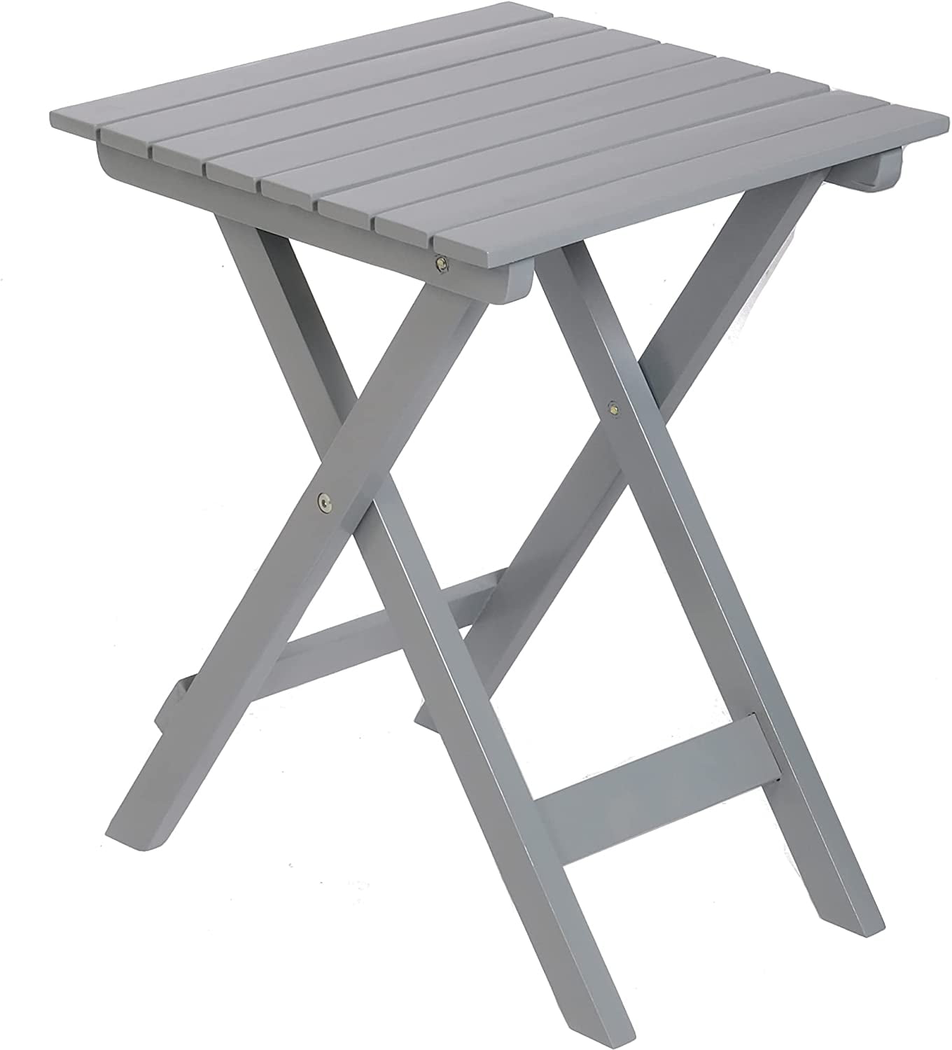 Outdoor Folding Side Table Adirondack Wood Small Square Side