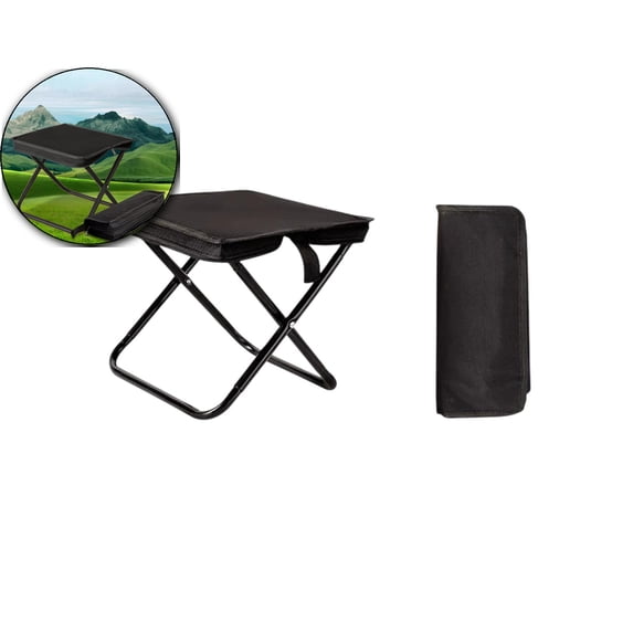 Outdoor Folding Stool Lightweight Foldable Chairs for Outside Waterproof Camping Stool Portable Seating Durable Comfortable Breathable Easy to Carry Perfect for Queuing Hiking and Picnics