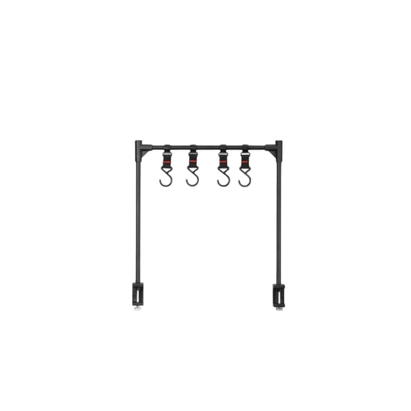 Outdoor Folding Storage Rack,Aluminum Alloy Table Side Rack,Camping BBQ Hanging Organizer,Multi Layer Tool Holder,Space Saving Foldable Shelf,Portable Picnic Accessory,Tableware Lamp Storage Rack