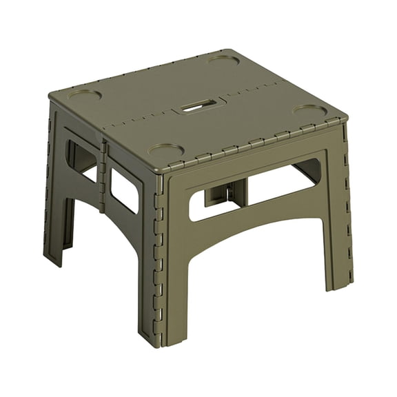 Outdoor Folding Table Foldable Picnic Table Compact Courtyard Table Portable Camping Table for Hiking, Camping, Garden, Deck , Green
