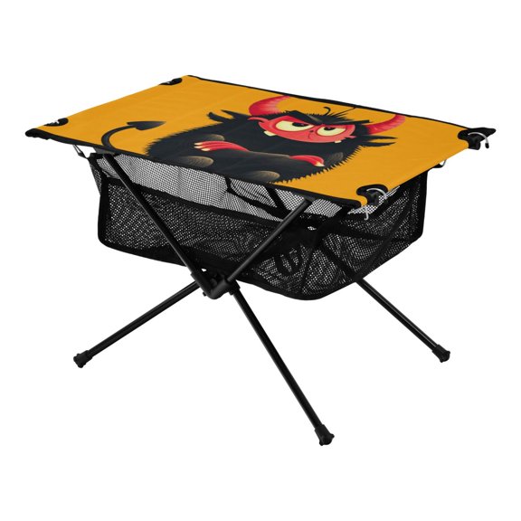 Outdoor Folding Table Portable Picnic Camping Table For Garden Fishing Beach Red Bows