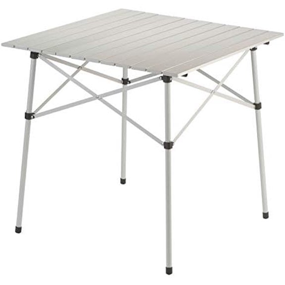 Outdoor Folding Table, Sturdy Aluminum Camping Table with Snap-Together Design, Seats 4 & Carry Bag Included, Great for Camping, Tailgating, Grilling, Hunting, Outdoor Dining & More
