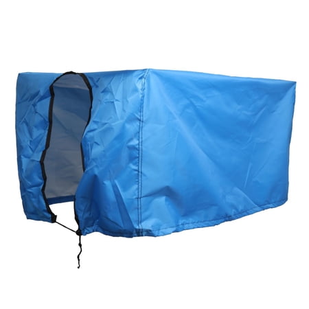 Outdoor Folding Wagon Cover Oxford Cloth Protective Cover Waterproof Garden Wagon Cart Cover Heavy Duty Dustproof Cover for Collapsible Wagon Carts , Blue