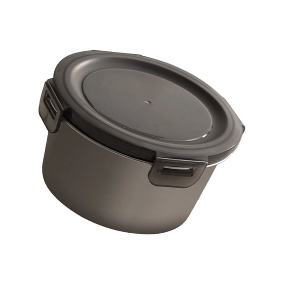 Outdoor Food Container with Secure Seal Design Food Storage Box Stainless Steel Texture Suitable for Freshness Kreeping