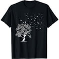 thumbnail image 1 of Outdoor Forest Nature Wildlife Flock Of Birds Tree Forest T-Shirt, 1 of 3