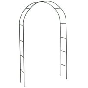 Outdoor Free-Standing Arched Trellis for Garden or Patio, 14” D x 55” W x 7’10” H – Durable Garden Arch 8 mm Gauge Steel Frame with Weather Resistant Green Enamel Finish