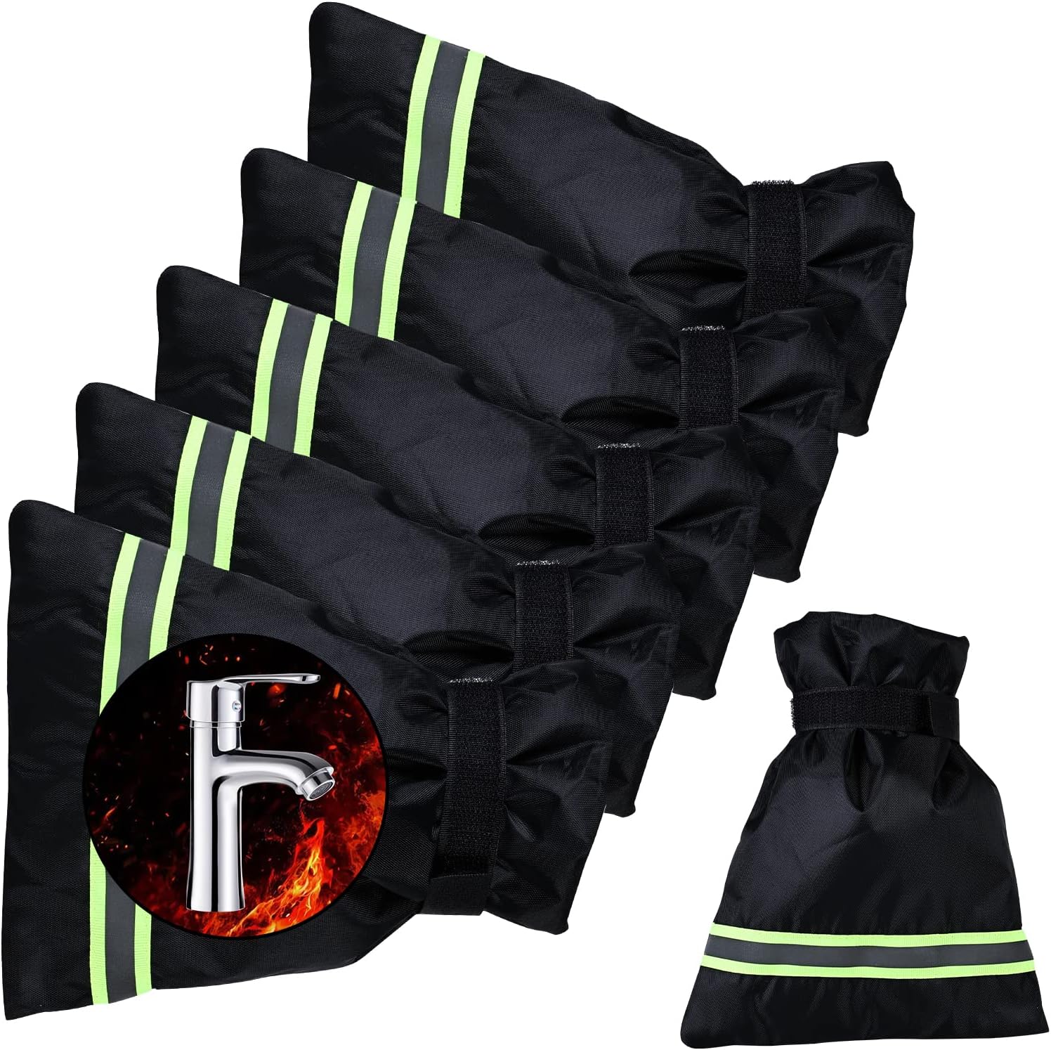 Outdoor Freeze Proof Faucet Cover Outdoor Faucet Socks 6 Pack Reusable