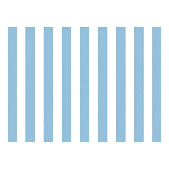 Outdoor Front Door Mat 20"X16", Light Blue and White Washable Striped Layered Doormat | Cotton Woven Indoor/Outdoor Small Area Rug, 1pc
