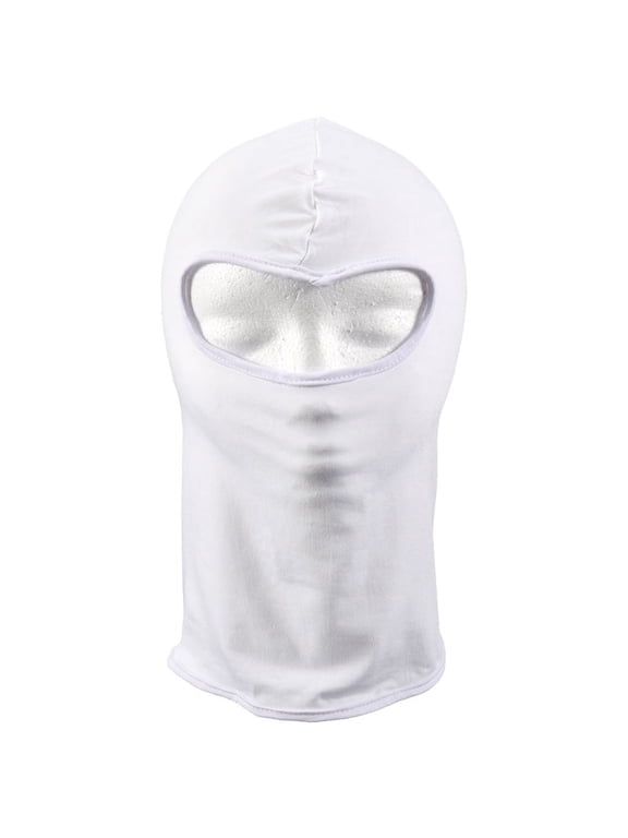 Outdoor Full Face Mask Thin Cycling Ski Mask white